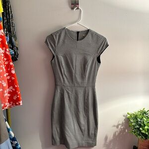 H&M Black and White Houndstooth Dress